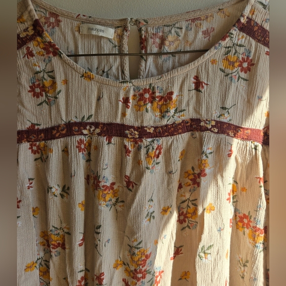 Maurice's Long Sleeve Floral Flowy Blouse Womens Size L - Picture 5 of 7